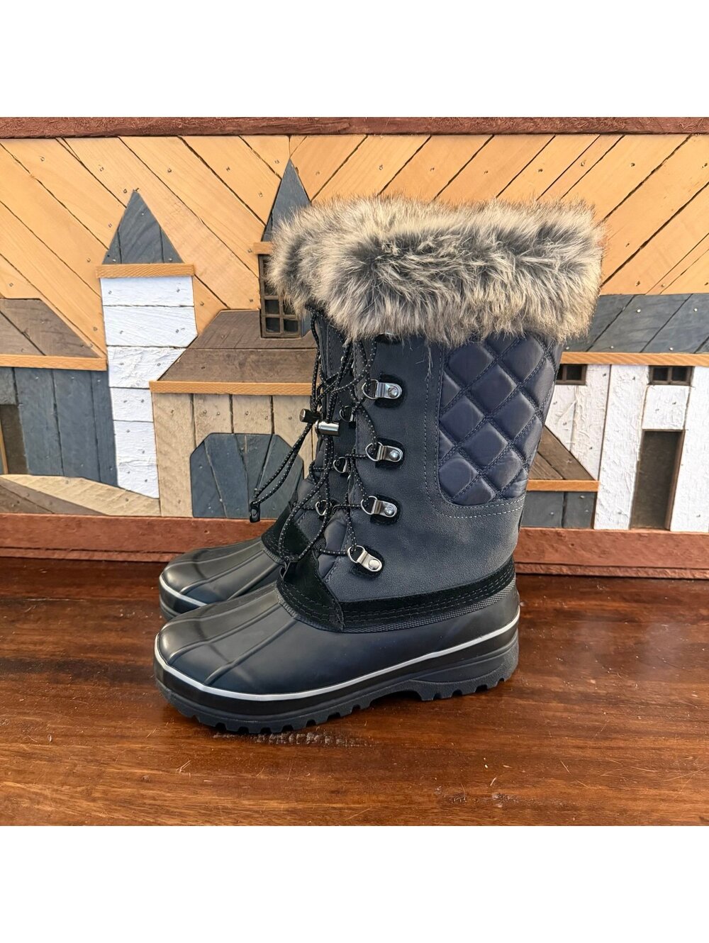Lands'‎ End Women's Squall Waterproof Winter Boots Size 7.5